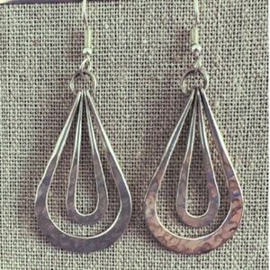 Mexican Silver Tear Drop Earrings